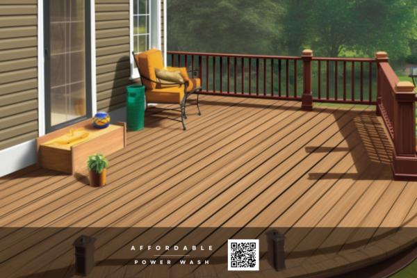 Image of deck cleaning or restoration in Derby CT