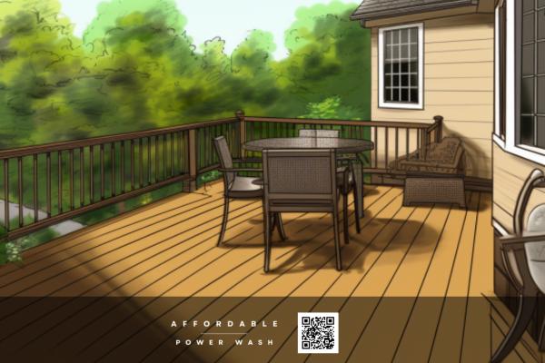 Image of deck cleaning or restoration in Oakville CT